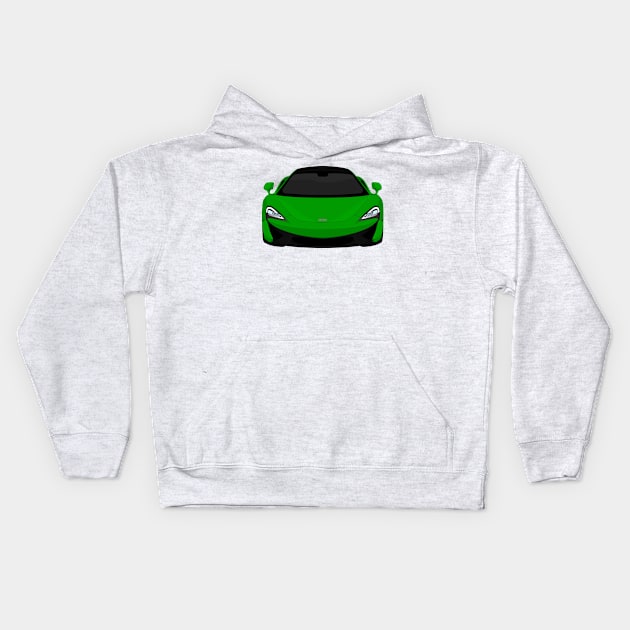 MCLAREN 570S GREEN Kids Hoodie by VENZ0LIC